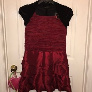 Byer Girl formal red and black dress